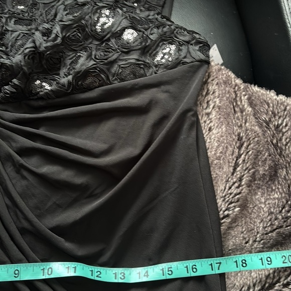 En focus studio black knot side cocktail dress Sz 8 - Picture 6 of 10